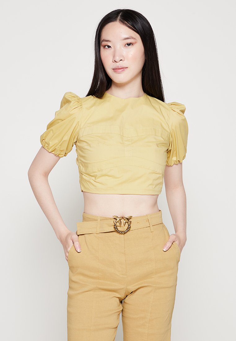 pinko Blouse lichtgeel
