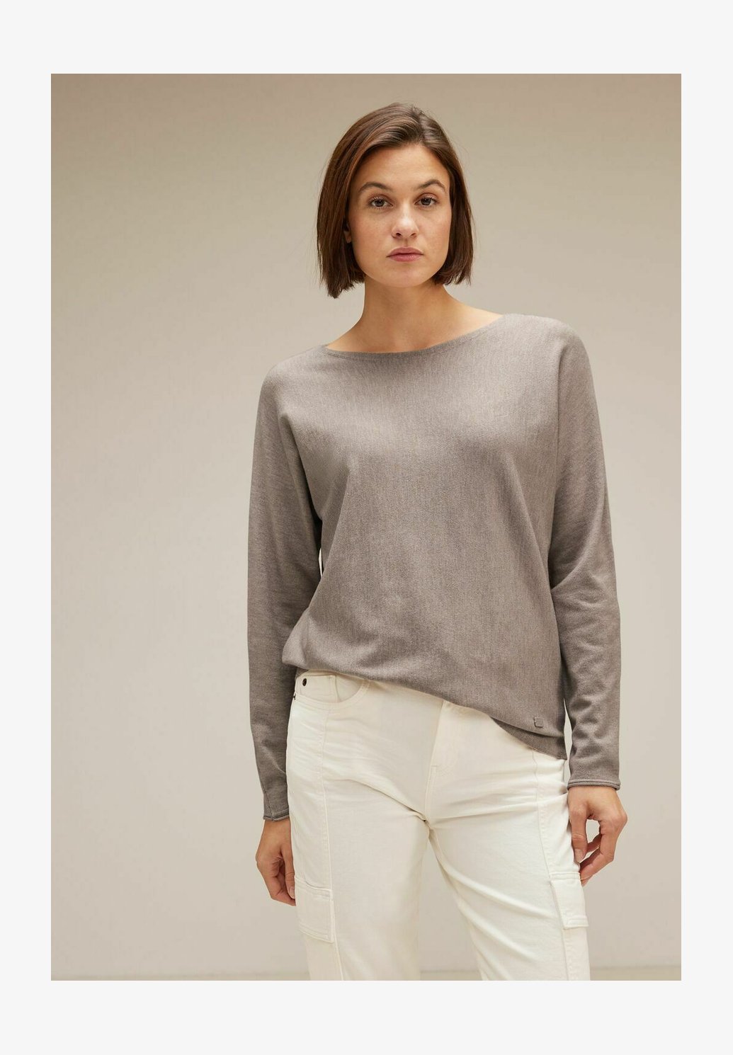 Street One Maglione Donna Dolman Con Scollo A Barchetta – Morbido E Comfortevole, Maniche Lunghe, Taglio Casual – Collezione Autunno Inverno