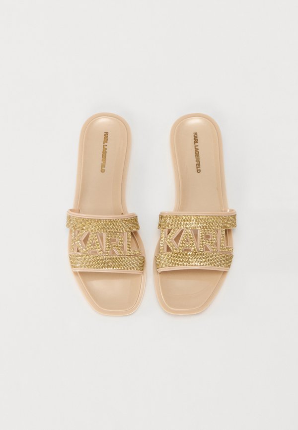 JELLY - Slippers - gold rubber2