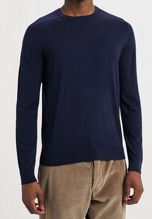 Stickad tröja - dark blue