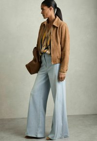 Reiss HEATHER STRETCH WIDE LEG  - Wide leg - light blue