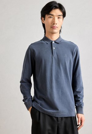 LONG SLEEVE EMBROIDERY - Polo - dark navy