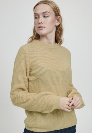 BYMONALISE JUMPER - Striktrøje - cement melange