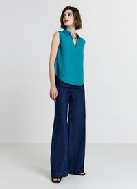 Calliope COLLO - Camicetta - verde petrolio