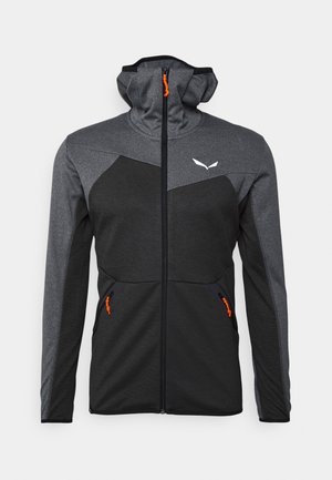 PUEZ - Fleece jacket - black out melange