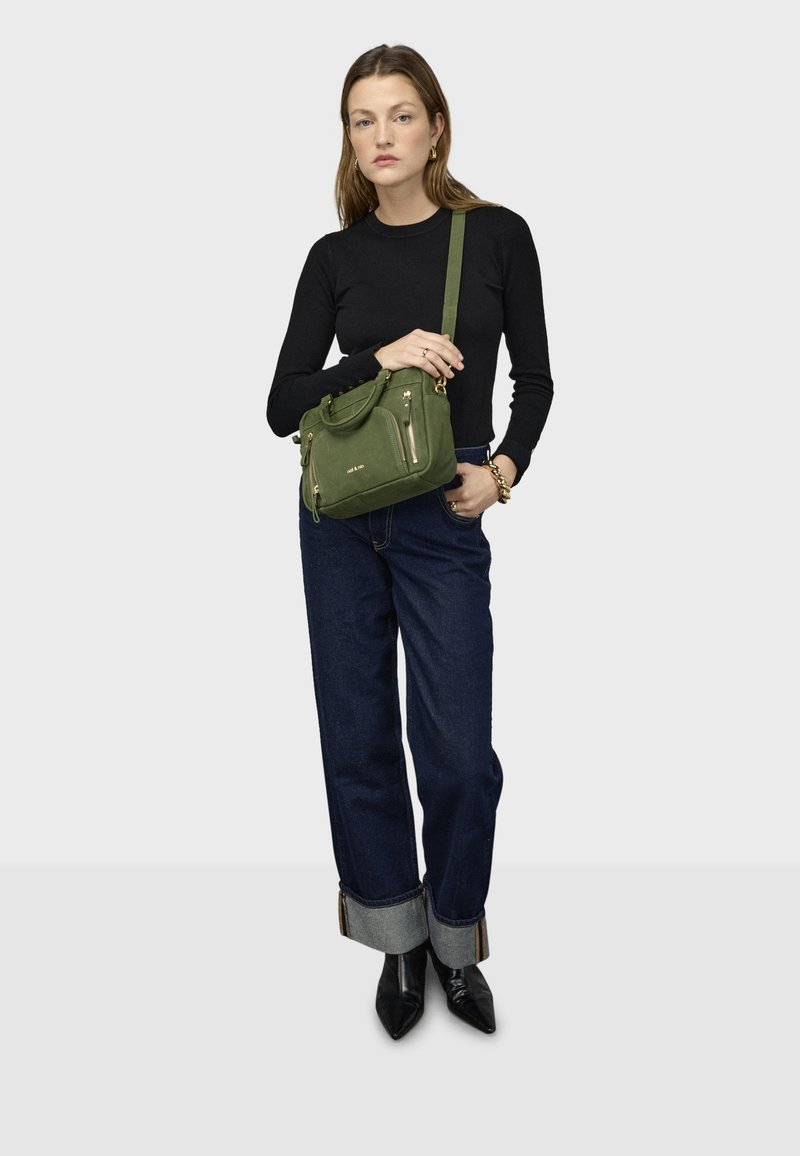 nat & nin MINI MACY - Bolso de mano - olive green