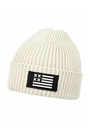MIT PATCH AMERIKA USA FLAGGE  - Beanie - beige