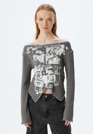 Langarmshirt - anthracite