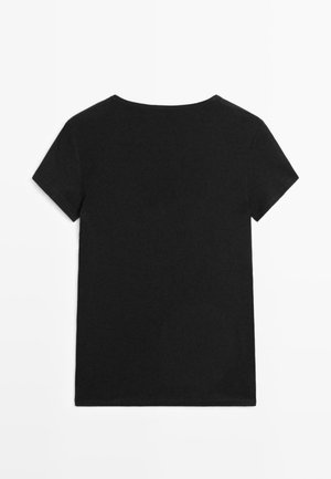 Massimo Dutti, T-Shirt basic - black