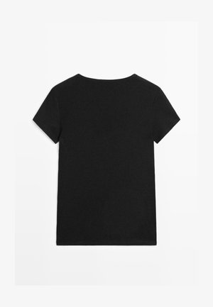 Massimo Dutti, T-Shirt basic - black