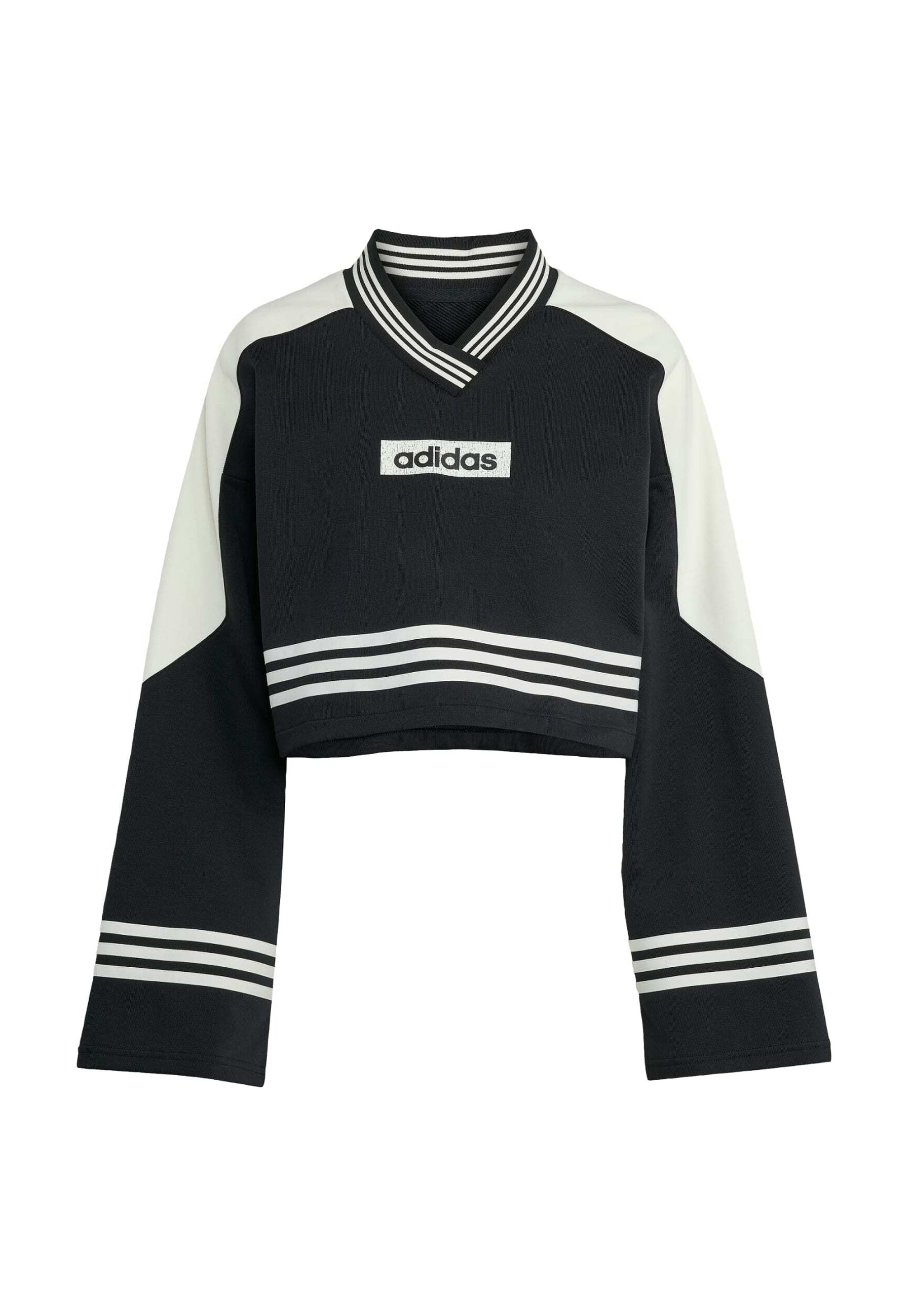 adidas Originals CREW - Sweatshirt - black off white/black adidas Originals CREW - Sweatshirt - black off white/black