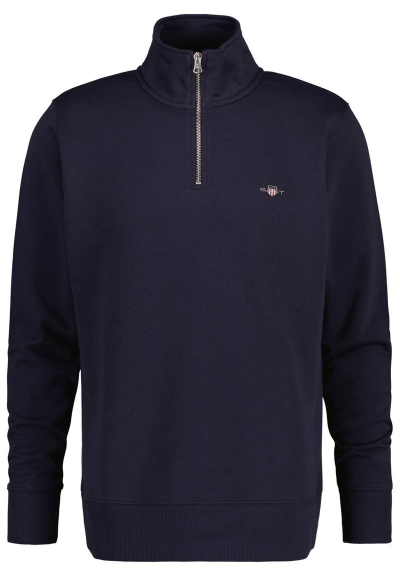 Gant Women Blue Melange Hooded Sweatshirt