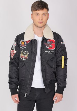 MIT KRAGEN - Bomber Jacket - black
