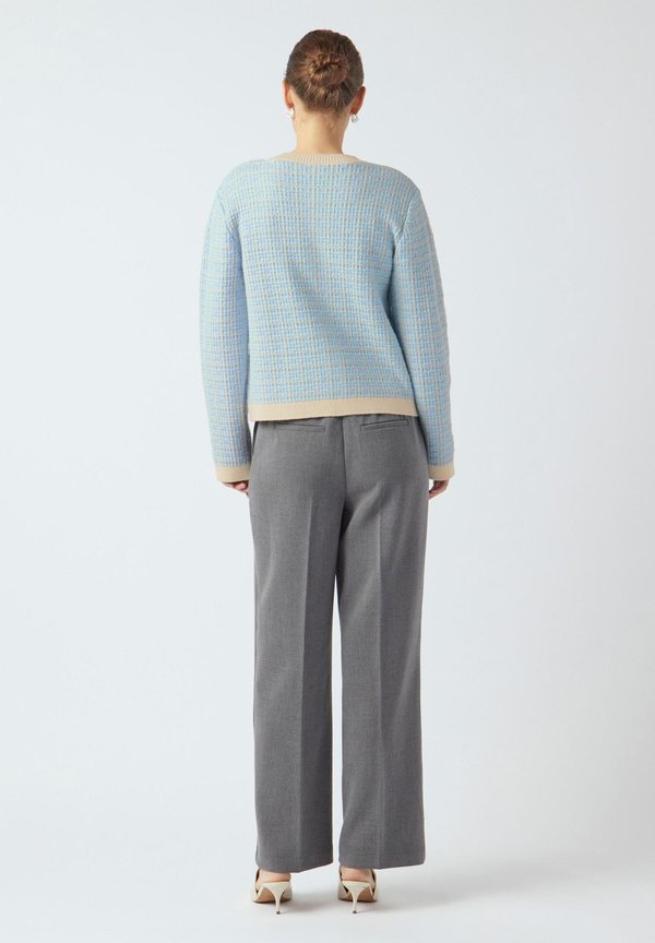 YASLIVIA SHORT CARDIGAN - Cardigan - birch pattern clear sky3