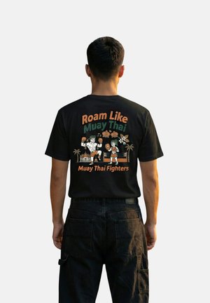 RoamLikeSummer, MUAY THAI FIGHTERS UNISEX - T-Shirt print - black