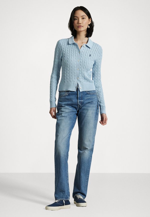 WIMBLEDON CABLE SHORTSLEEVE CARDIGAN - Cardigan - cold springs2