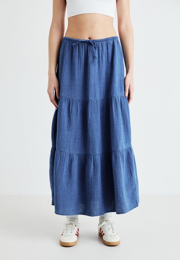 GAUZE TIERED SKIRT MED PRISCO - Maxi skirt