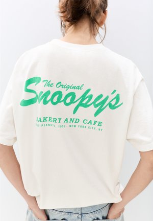 SNOOPY - Print T-shirt - white