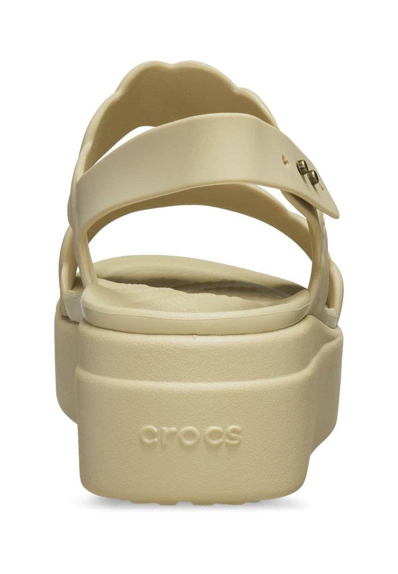 Crocs BROOKLYN WOVEN LOW WEDGE Sandalias chai/dorado rosáceo