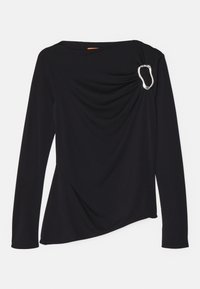 LONG SLEEVE WITH FIXED BUCKLE DAY TO EVENING - Topper langermet - jet black
