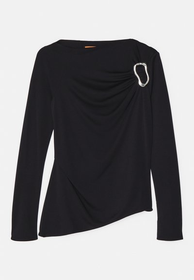 Stine Goya LONG SLEEVE WITH FIXED BUCKLE DAY TO EVENING - T-shirt à manches longues - jet black