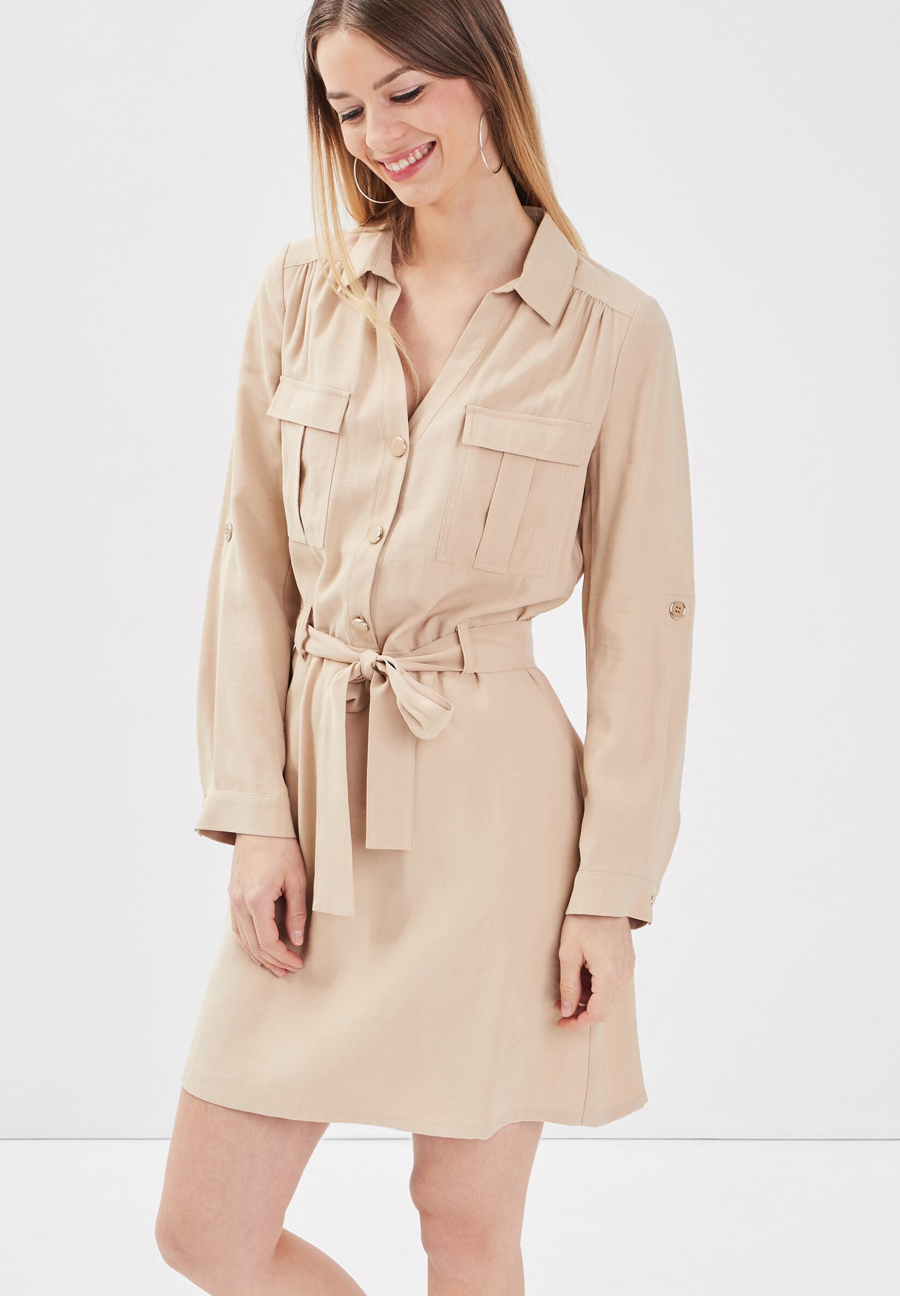 robe chemise cache cache