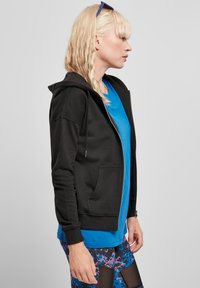 Urban Classics TERRY ZIP - Zip-up sweatshirt - black