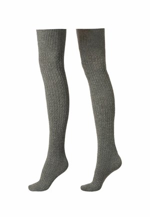 CASHMERE - Overkneestrümpfe - grey