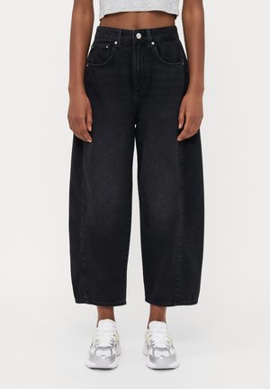ONLCHARA HORSESHOE  - Wide leg - washed black