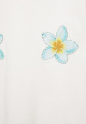 PULL&BEAR, WITH BEADS - T-SHIRT - T-shirt imprimé - white