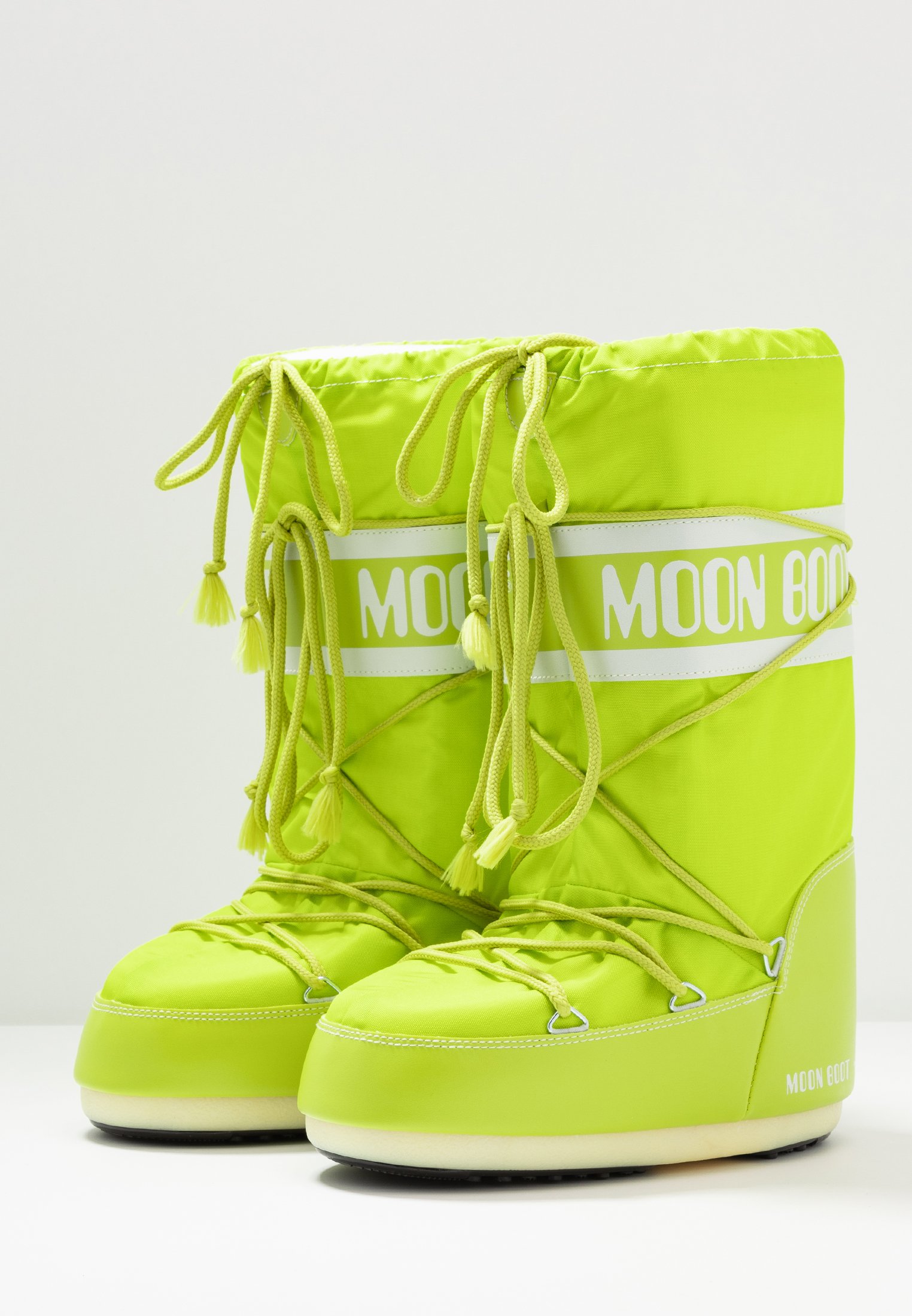 moon boots lime green