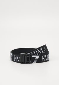 EA7 Emporio Armani - BELT UNISEX - Belt - black/white Thumbnail Image 1