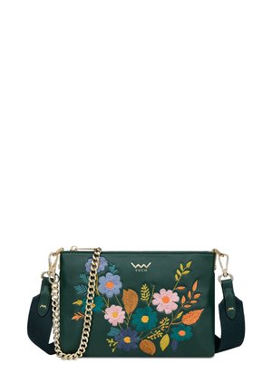 LYLANN FLOWERS - Taška s příčným popruhem - green