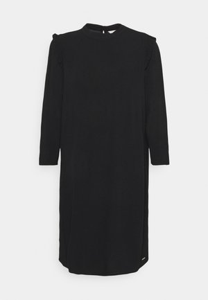 PRINTED MINI DRESS - Vapaa-ajan mekko - deep black