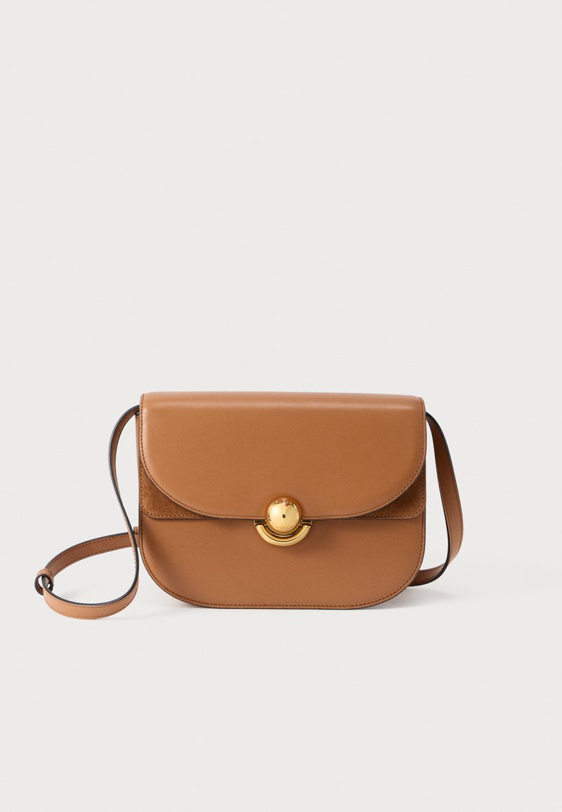 Furla SFERA CROSSBODY ROUND - Taška cez plece - light brown