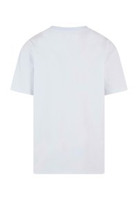 Hvid bomulds t-shirt med rund halsudskæring og korte ærmer. Flad ryg, ingen synlige mønstre eller udsmykninger. Casual pasform.
