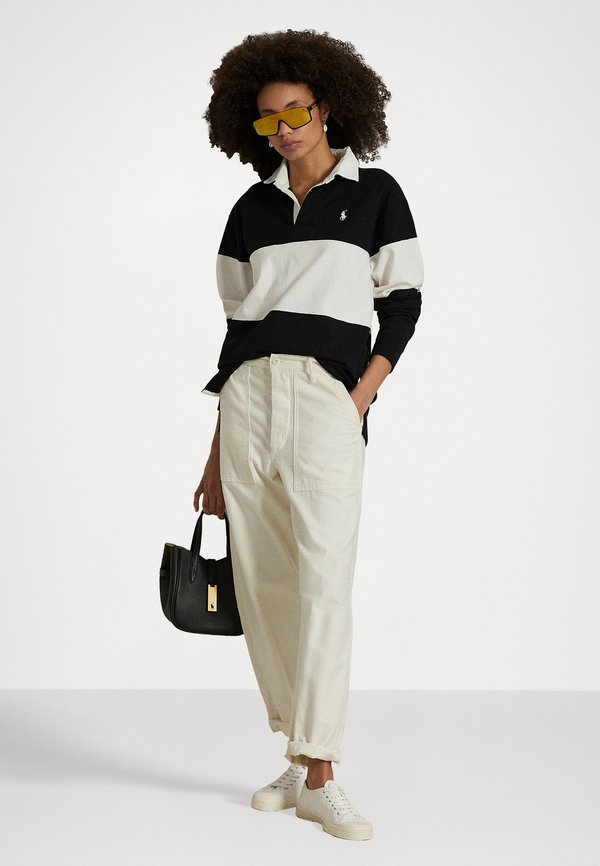 COLOUR BLOCKED COTTON JERSEY RUGBY SHIRT - Long sleeved top2