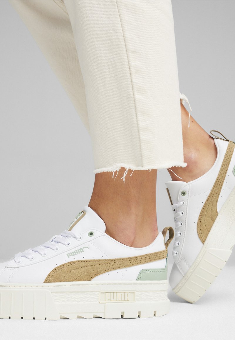 Puma MAYZE - Joggesko - white prairie tan