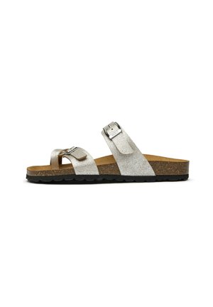 T-bar sandals - metallic