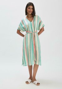 hessnatur MIDI RELAXED - Freizeitkleid - jadegrün