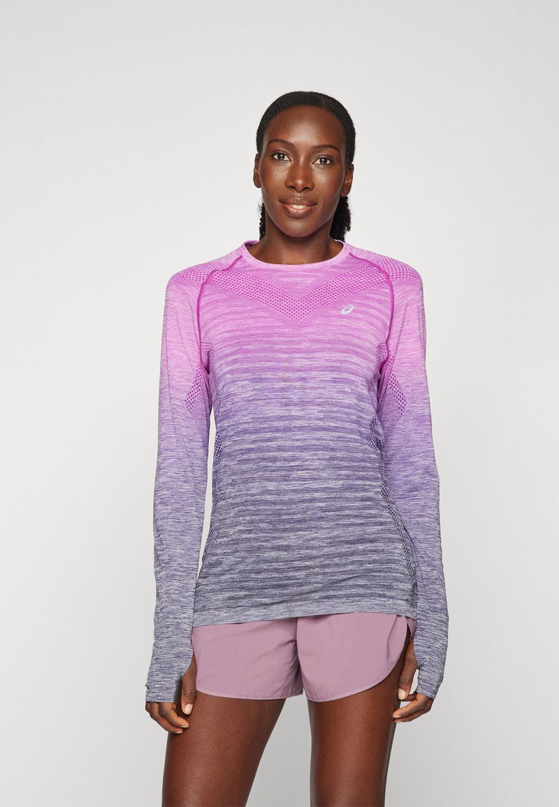 ASICS SEAMLESS LS TOP - Langærmet T-shirt - bold magenta/blue expanse