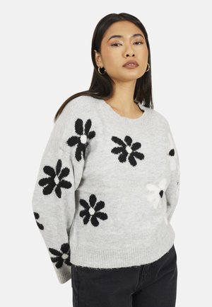 FLORAL  - Pullover - grey