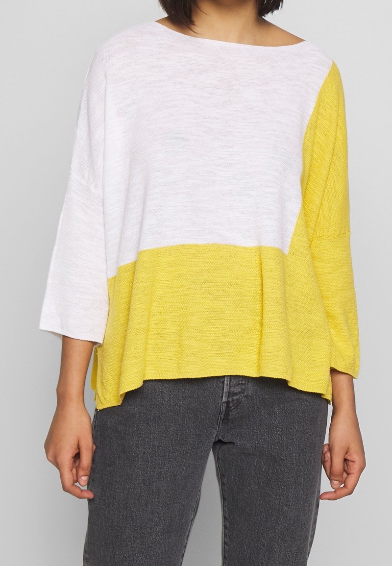 United Colors of Benetton Stickad tröja - yellow