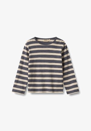 Wheat, T-SHIRT MILO - Μπλούζα με μακριά μανίκια - greyblue stripe