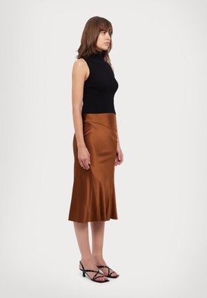 CROP RIB  - Toppi - black