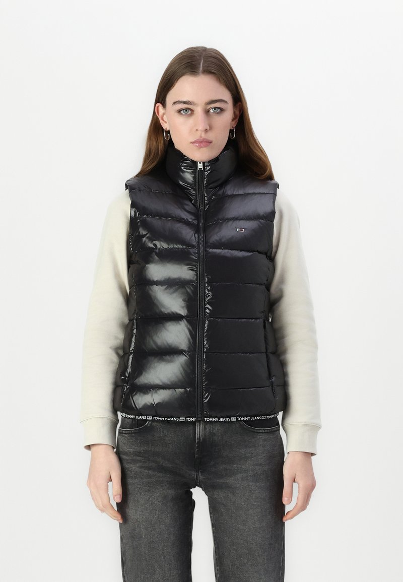 Tommy Jeans ESSENTIAL TAPE VEST - Waistcoat - black