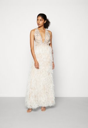 MALARIE MAXI - Společenské šaty - nude/white