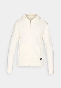 CENTRE ZIP HOODIE - Zip-up sweatshirt - egret