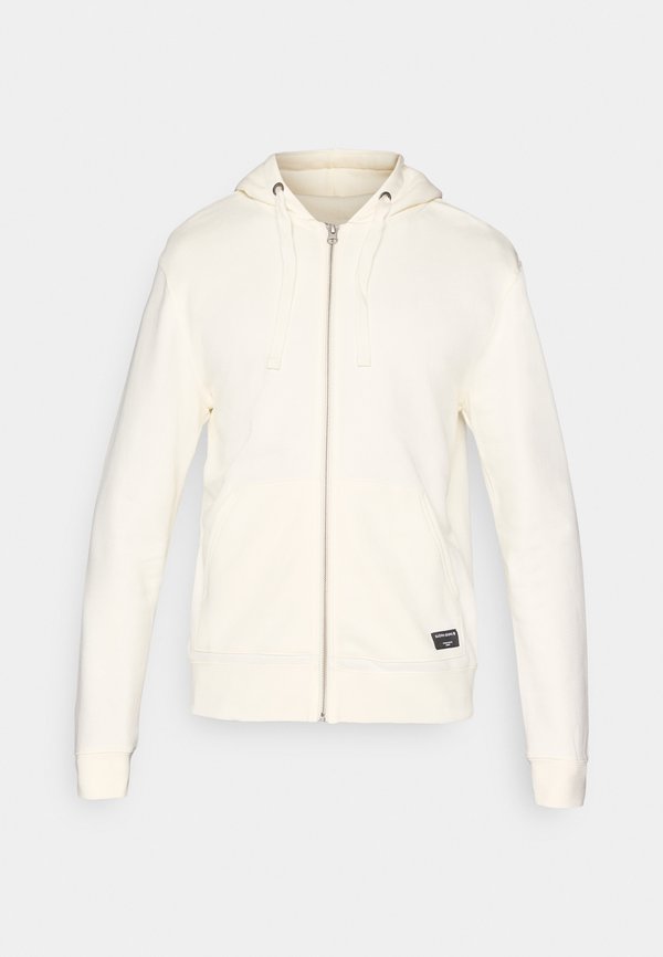 CENTRE ZIP HOODIE - Zip-up sweatshirt - egret3