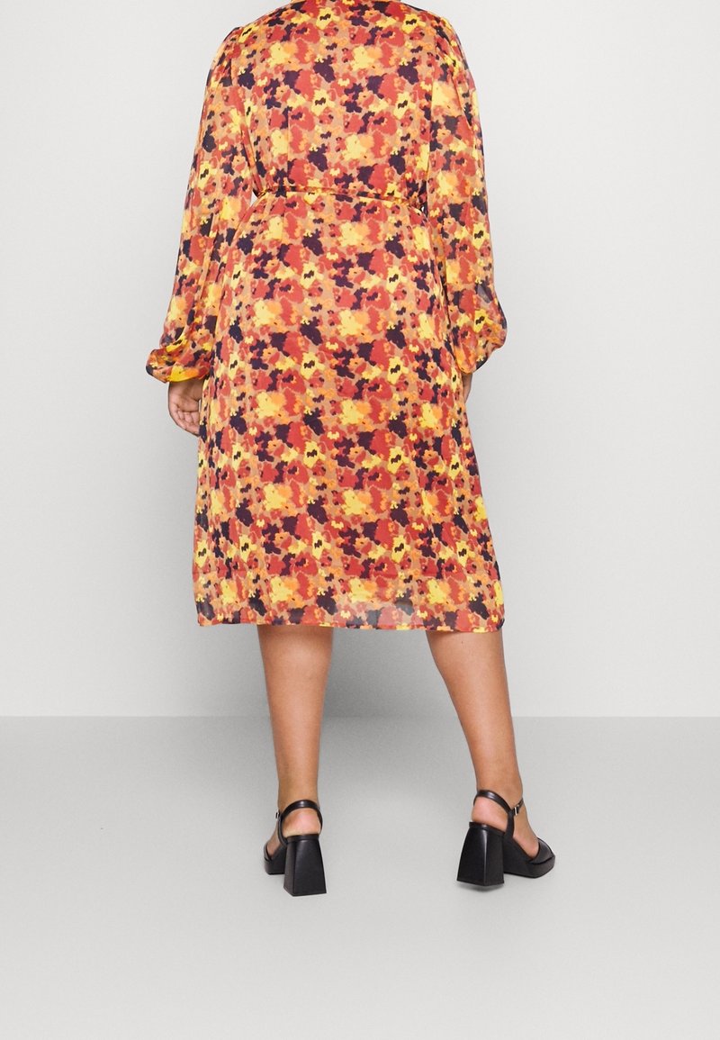 EVOKED VILA Shirt dress - burnt orange denim - (Pre-owned) - Zalando.ie